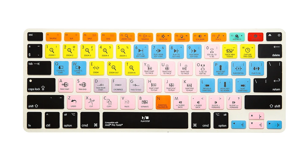HRH водонепроницаемый Avid Pro Tools силиконовая клавиатура с горячим ключом Защитная