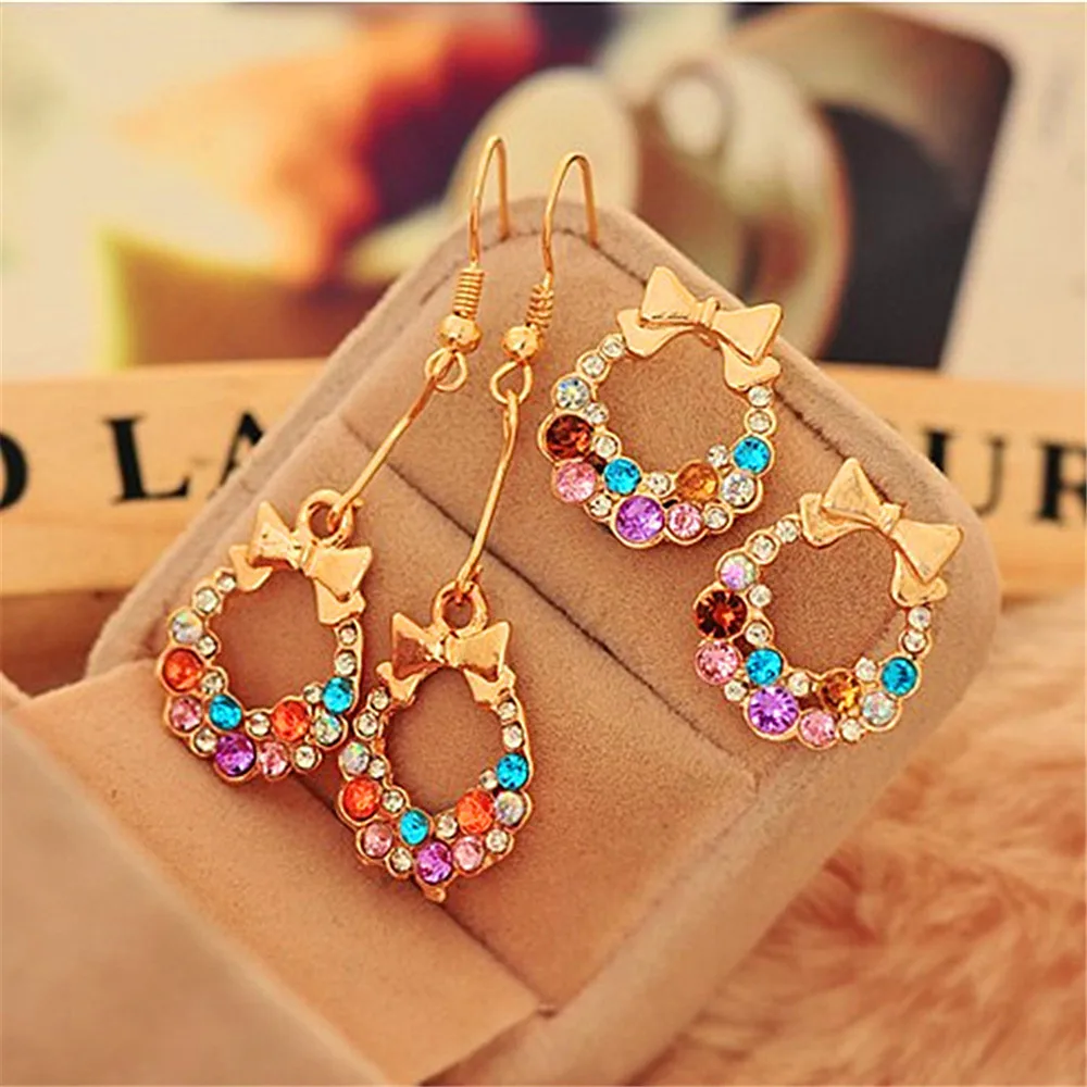 Роскошный бренд золотые Цвет лук Форма разноцветное платье с украшением в виде