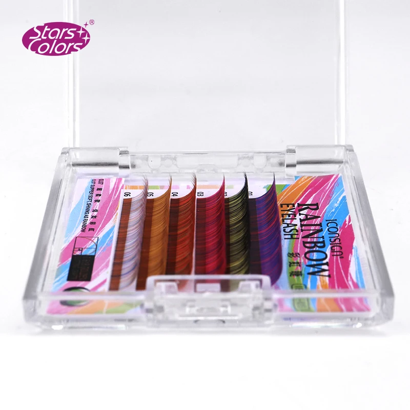 5 коробок/партия мягкие разноцветные ресницы для макияжа|Накладные ресницы| |