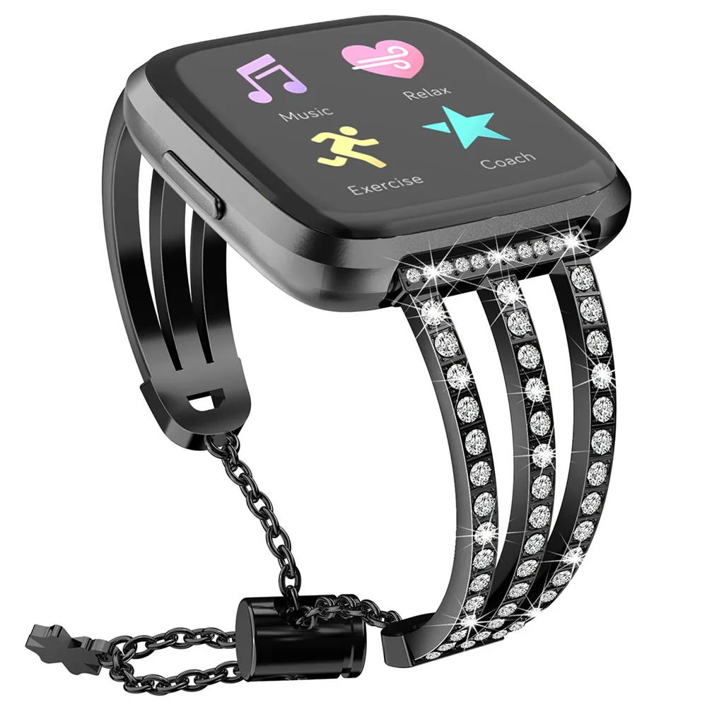 

2020 женский ремешок для Fitbit Versa 2 металлический сплав Смарт Браслет Петля для Fitbit Versa Lite замена часов Correa