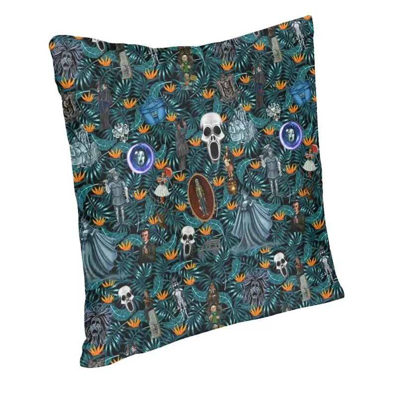 Personalized Haunted Mansion Tiki Pillow Cover Home Decorative Scary Halloween Ghost Skull Cushion for Living Room | Дом и сад