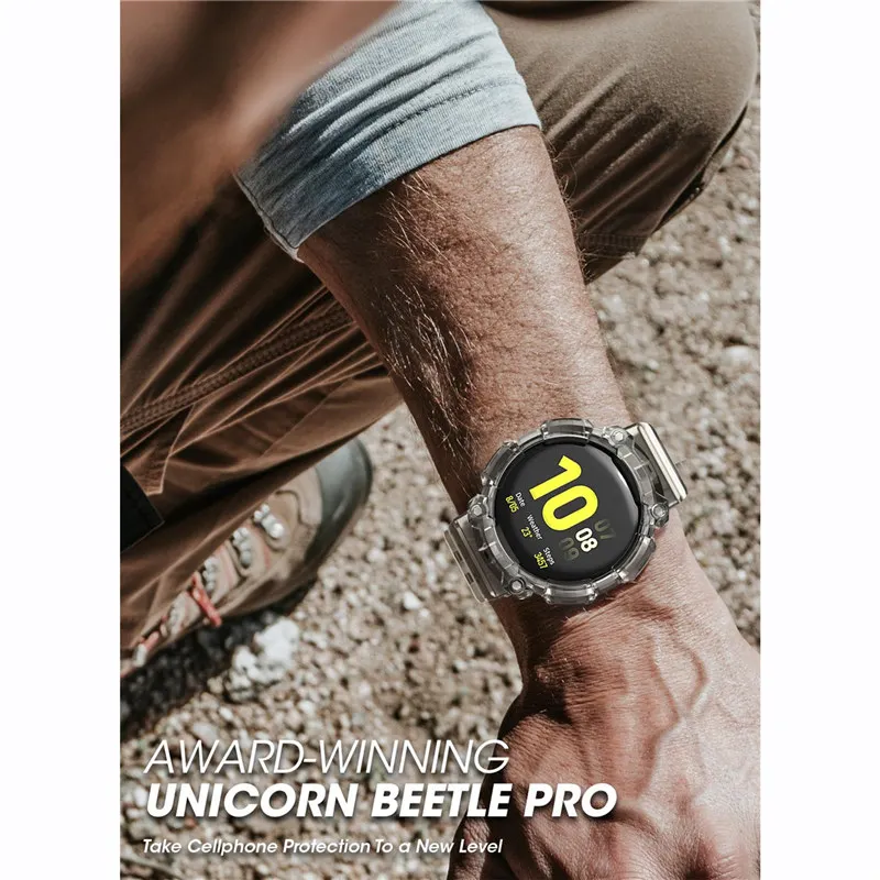 

Case For Samsung Galaxy Watch Active 2 (44mm) Rugged Protective Cover with Strap Bands For Galaxy Watch Active 2