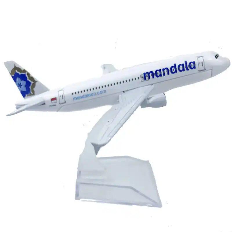

Модель самолета из Индонезии Tigerair Mandala Airlines, металлический самолёт 6 дюймов, литый под давлением, миниатюрная коллекция мото, Eduactional игрушка ...