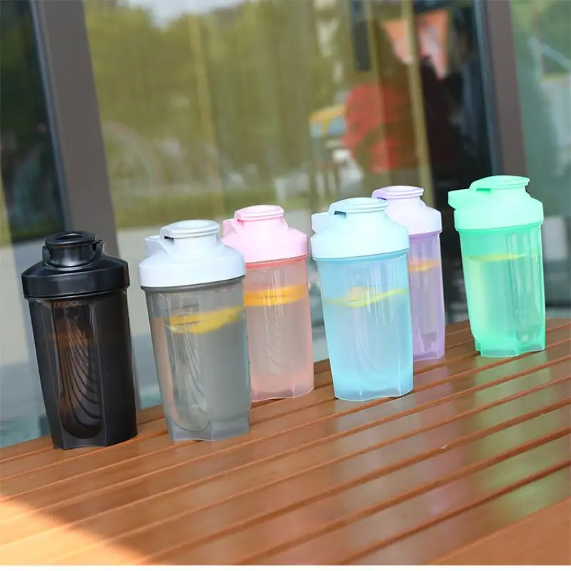 

500ml Shaker Bottle BPA Free Plastic Leak-Proof Sports Bottle Protein Shaker Water Bottle Drinkware Gym Milk Cup For Girl Drink