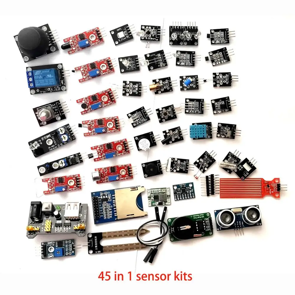 45 в 1 s модуль датчика стартовый набор для arduino / 37 Набор DIY UNO R3 MEGA2560|Интегральные