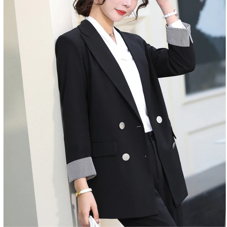 

костюм женский, пиджак женский, женская одежда, блейзер женский, 2020 черный приталенный Женский блейзер офисная куртка для женщин Повседневн...