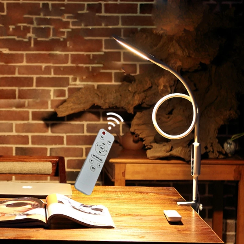 저렴한 Led 고정 테이블 램프 클립 온 유연한 LED 램프 라이트 북 독서 램프, 여행 침실 책 리더 크리스마스 선물