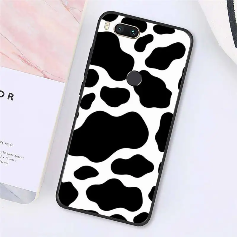 

Milk cow print animal pattern Phone Case For Xiaomi Redmi note 7 8 9 t k30 max3 9 s 10 pro lite Luxury brand shell funda coque
