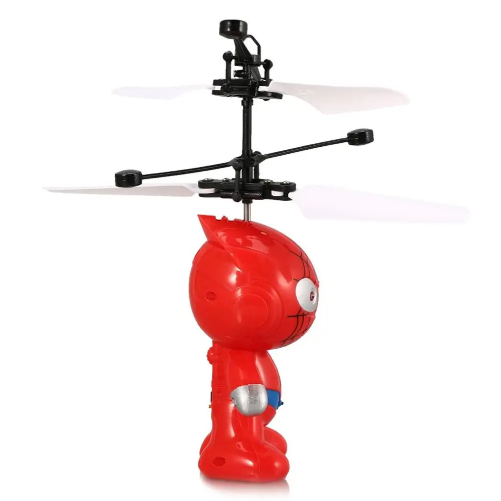 Rc Astronaut Aircraft Drone Airplane Remote Control Toy Flying Mini RC Infraed Induction Aircraft Flashing Light Toys for Kid