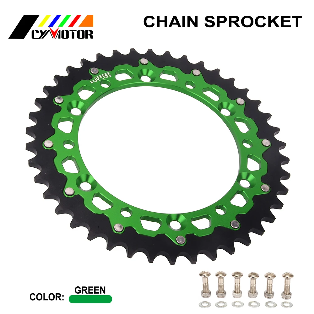 Задняя звездочка мотоцикла для Kawasaki Suzuki KDX KLX KX 125 200 200R 250 250F 300R 450R 450F 500 650 RMZ250