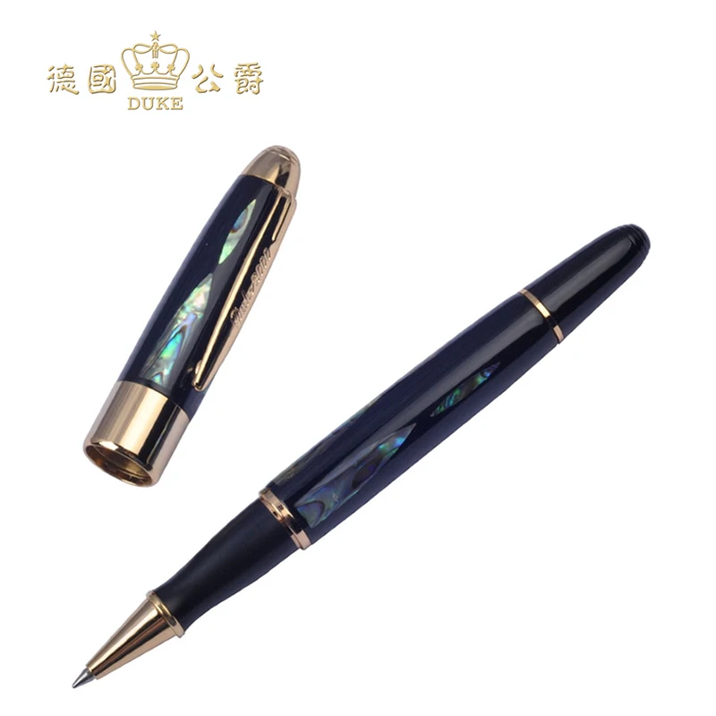Роскошная ручка высокого качества Duke серебряная и Золотая шариковая