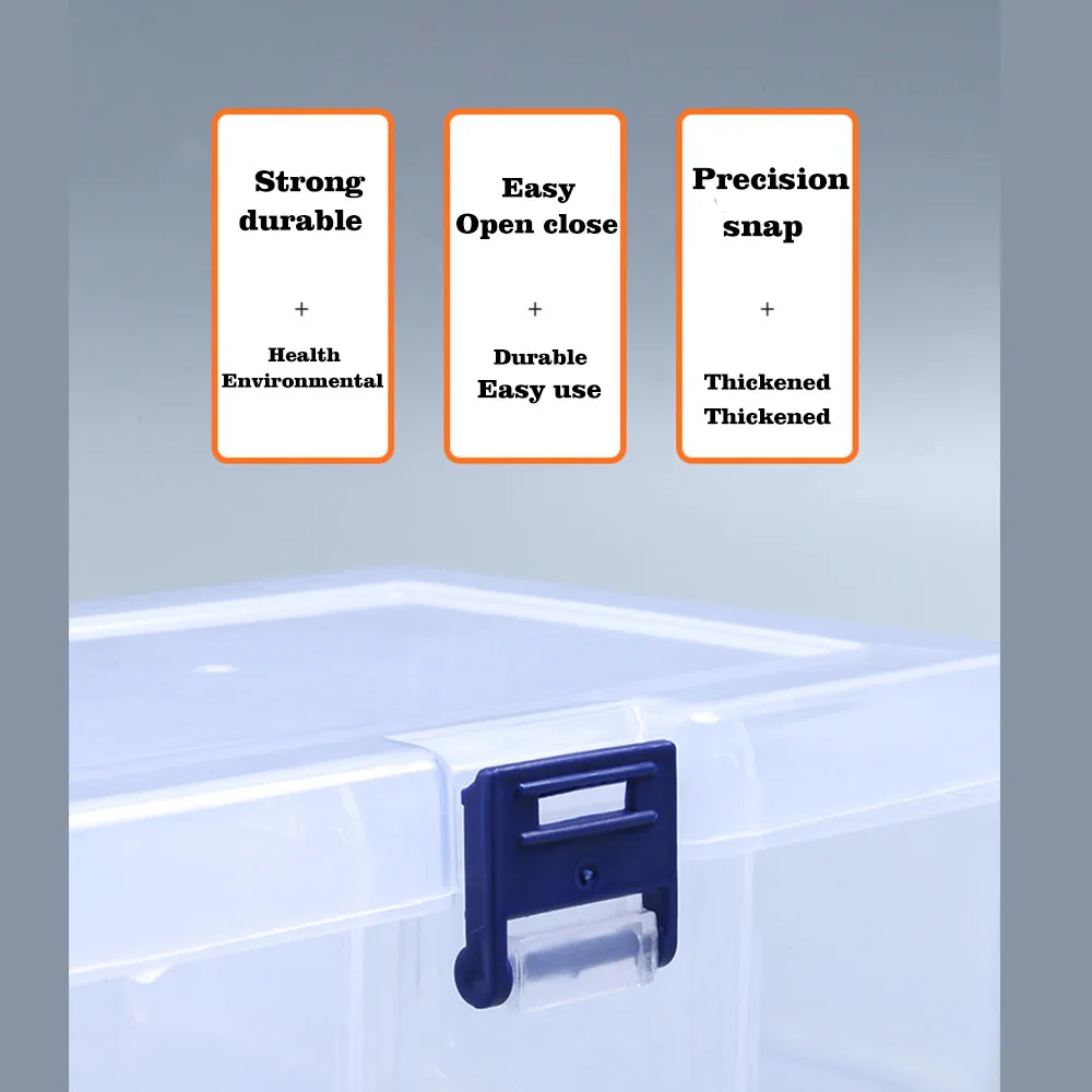 Пластиковый контейнер с 6-36 ячейками для хранения ювелирных изделий серег бусин