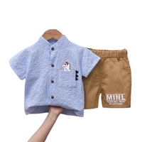 kids summer cartoon sportswear children girls cotton shirt shorts 2pcssets baby boys costumer toddler infant fashion sportswear