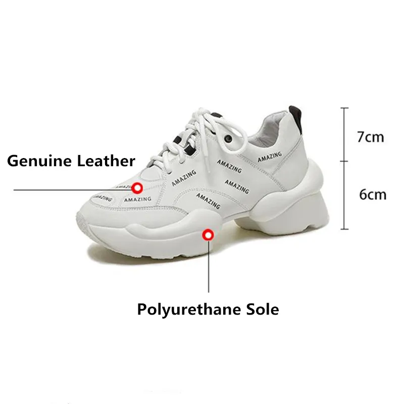 

MStacchi New Spring Women Casual Shoes Woman Round Toe High Heels Sneaker Ladies Lace-Up Outdoor Street Breathable Running Shoes