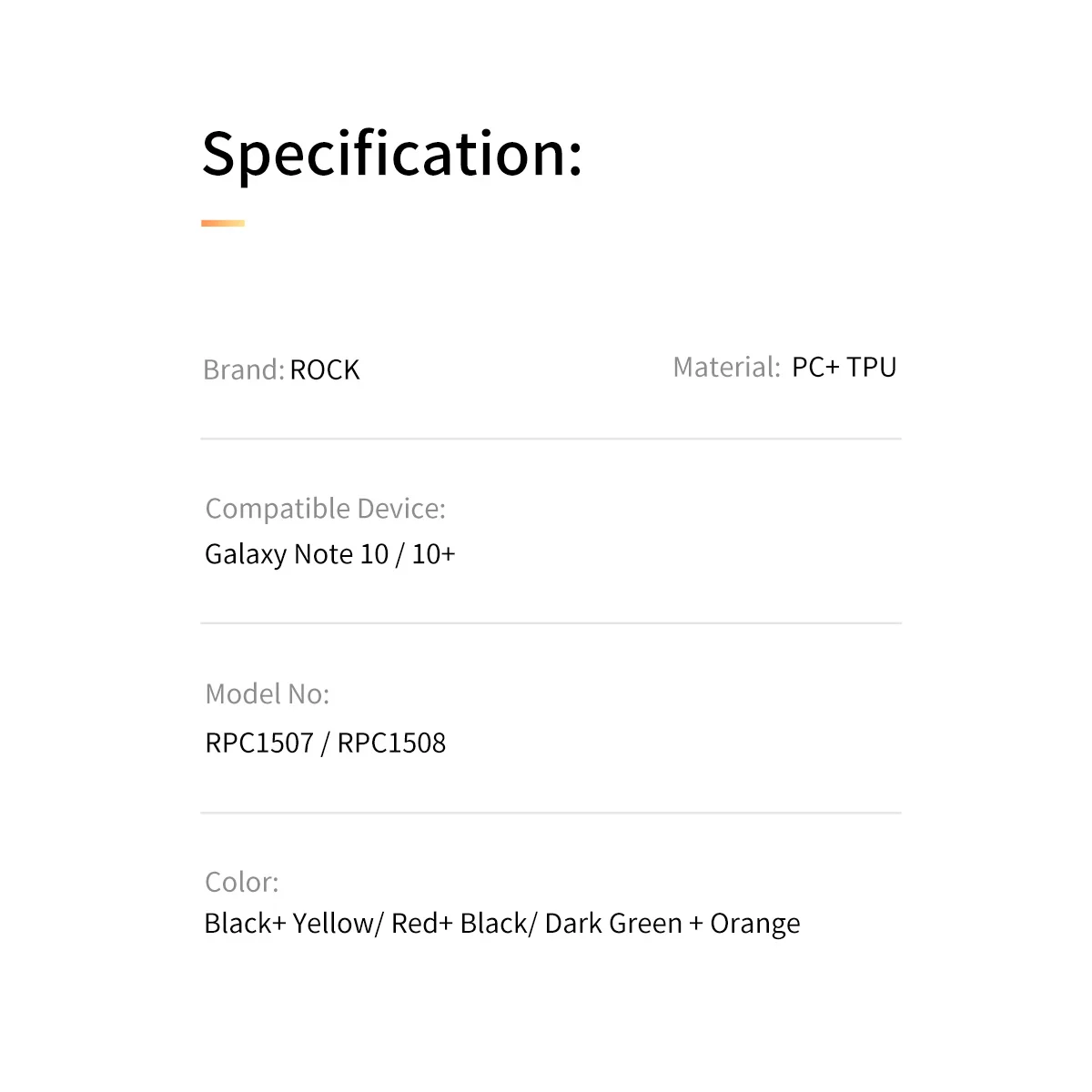 Чехол ROCK Matte PC+ TPU для samsung Galaxy Note 10 Note10 Plus Мягкий силиконовый ударопрочный бампер пуленепробиваемый стеклянный клей задняя крышка