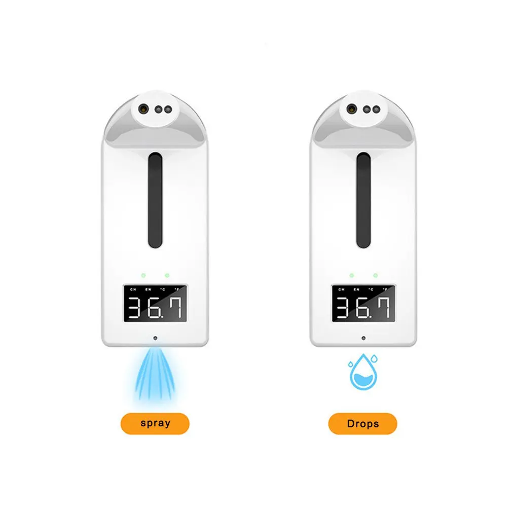 

K10pro Automatic Soap Dispenser Thermodetector Spray Drip Temperature Measuring Practical Integrated Machine