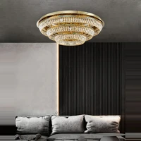 nobel 3 layer led dimmable silver gold crystal designer lamparas de techo ceiling lights ceiling light ceiling lamp for foyer