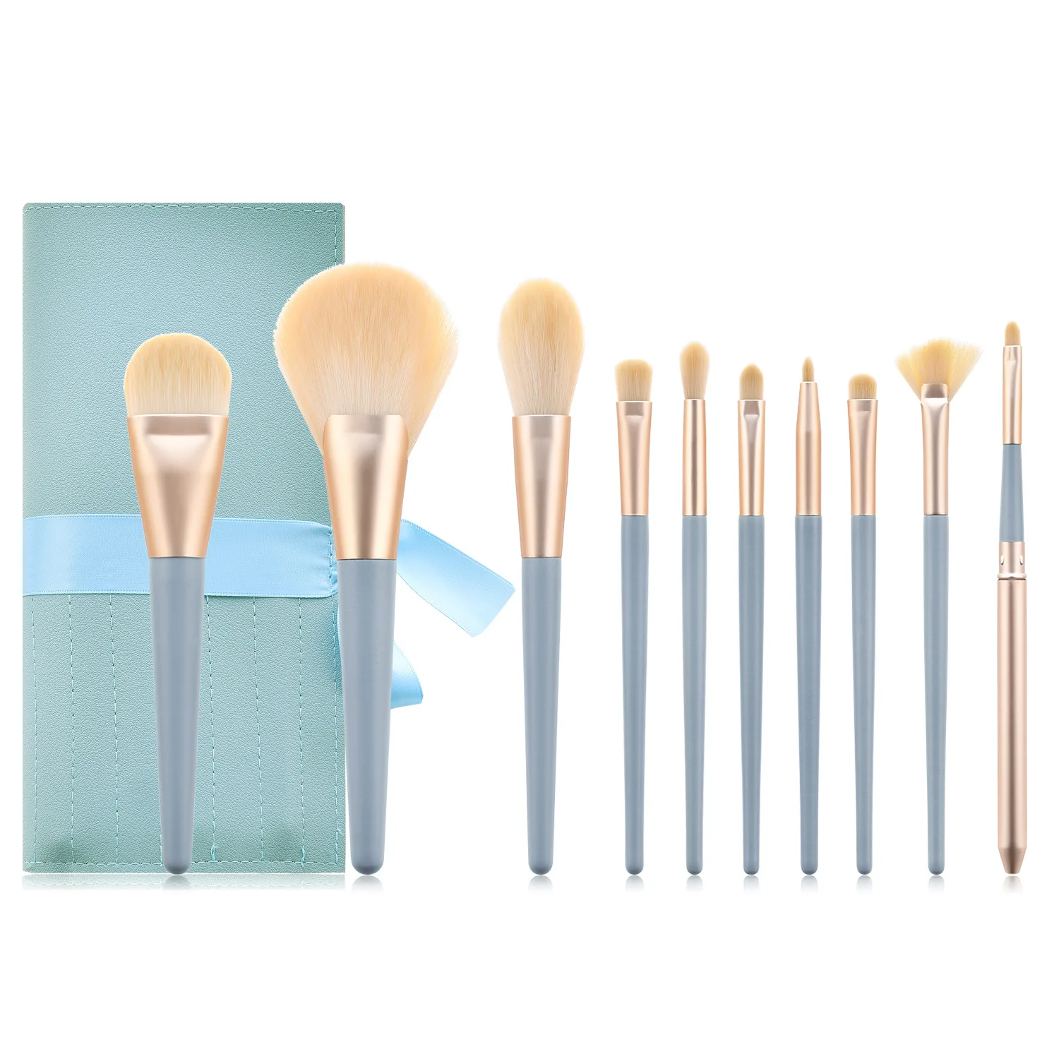 2020 NewProfessional Makeup Brush  Crystal Brush Set Acrylic Handle Foundation Blush Brush Powder Mixed Eye Shadow Tool Kit
