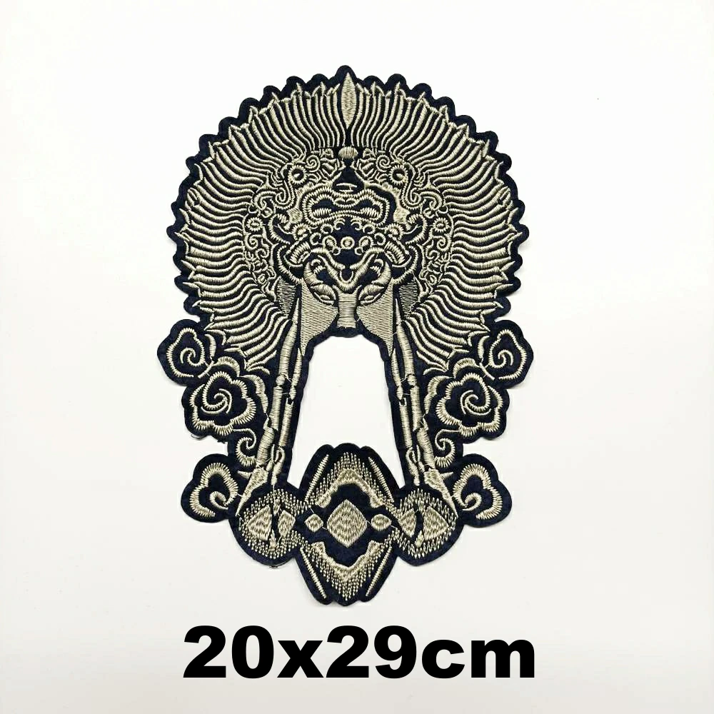 

DIY large embroidery big Drama animal cartoon patches for clothing QR-3159