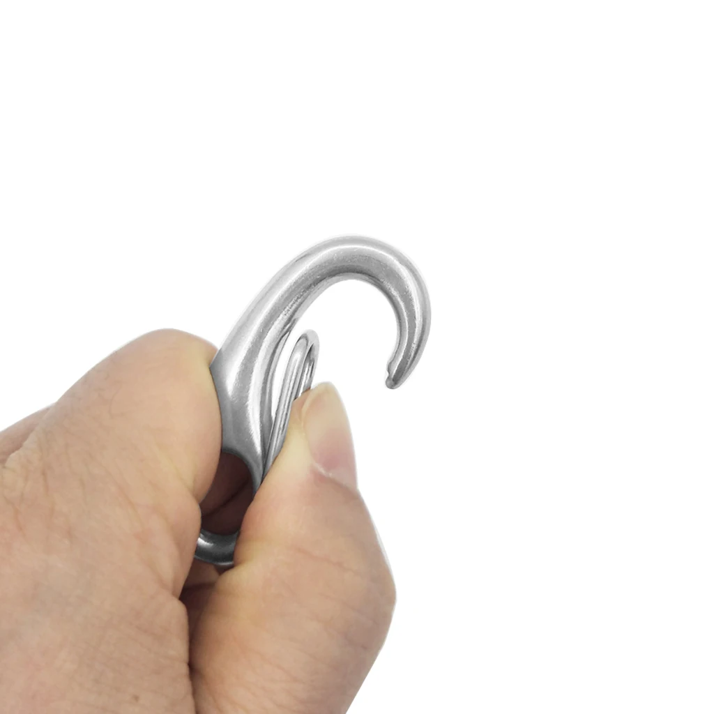 

2 Inch Heavy Duty Stainless Steel Spring Snap Hook Carabiner for Marine Boat