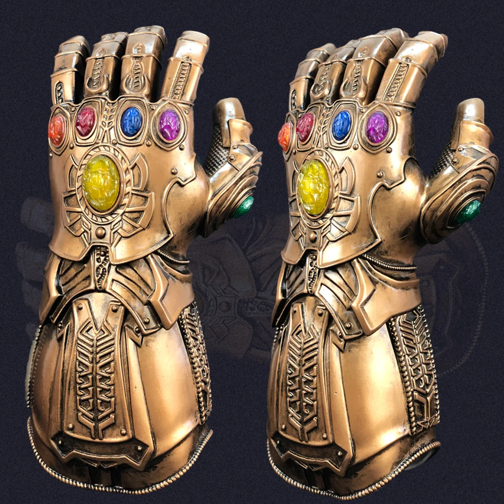 

Thanos Infinity Gauntlet Infinity War Gloves Cosplay Superhero Thanos Latex Glove Halloween Party Props Deluxe