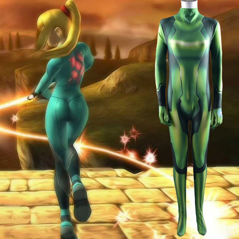 Костюм для косплея METROID Samus Metroid Blas костюм супергероя на Хэллоуин комбинезон боди