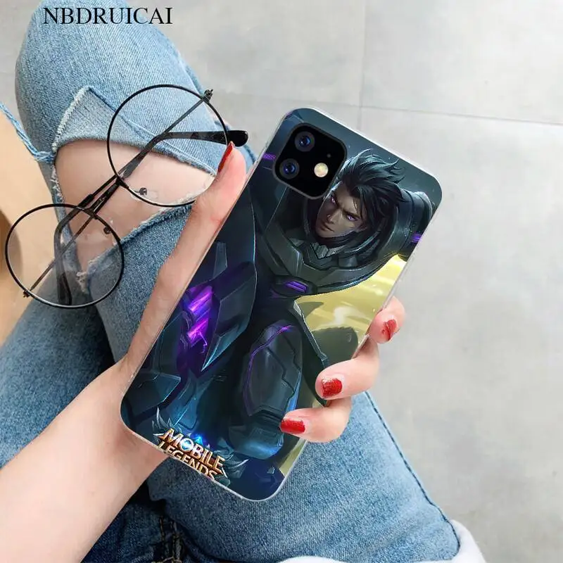 nbdruicai mobile legends customer high quality phone case for iphone 11 pro xs max 8 7 6 6s plus x 5s se xr cover free global shipping