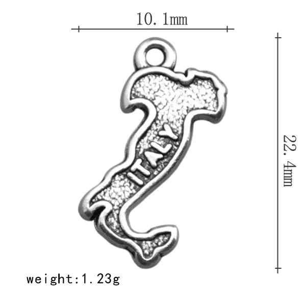 Антикварные Подвески для изготовления ювелирных изделий карта страны Испания