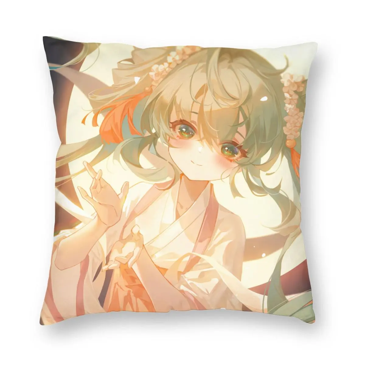 Декоративный Чехол-подушка для девочек с рисунком из аниме размер 45*45 см - купить