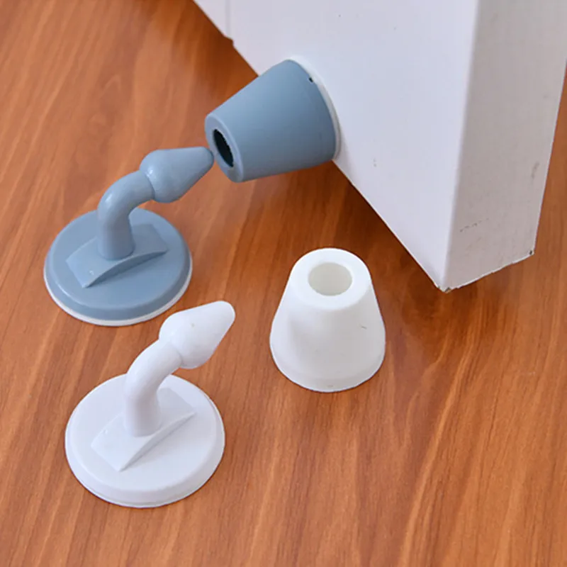 

Hole-free Silicone Door Stops Suction Anti-collision Silent Wall Protectors Doorstop Buffer Impact Dynamics White Grey Available
