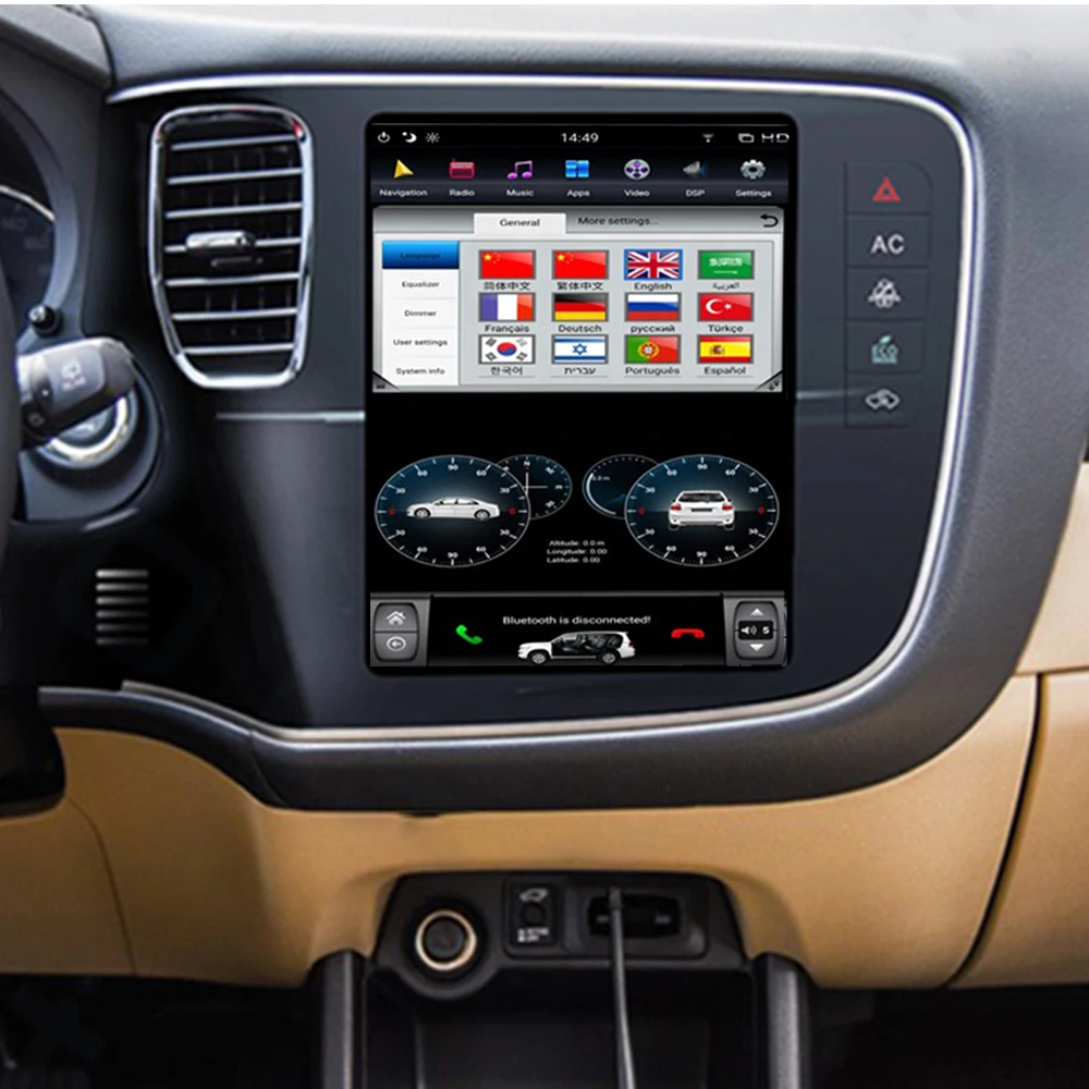 Автомобильный мультимедийный плеер ZJCGO стерео GPS DVD радио навигация Android экранная