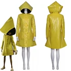 Хэллоуин Little Nightmares плащ-Тренч Костюм ведьмы для косплея взрослых женская одежда желтый плащ верхняя одежда