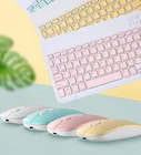 Беспроводная клавиатура, игровая клавиатура с Bluetooth, розовая цветная, совместима с планшетами на базе Android, IPadf, Samsung