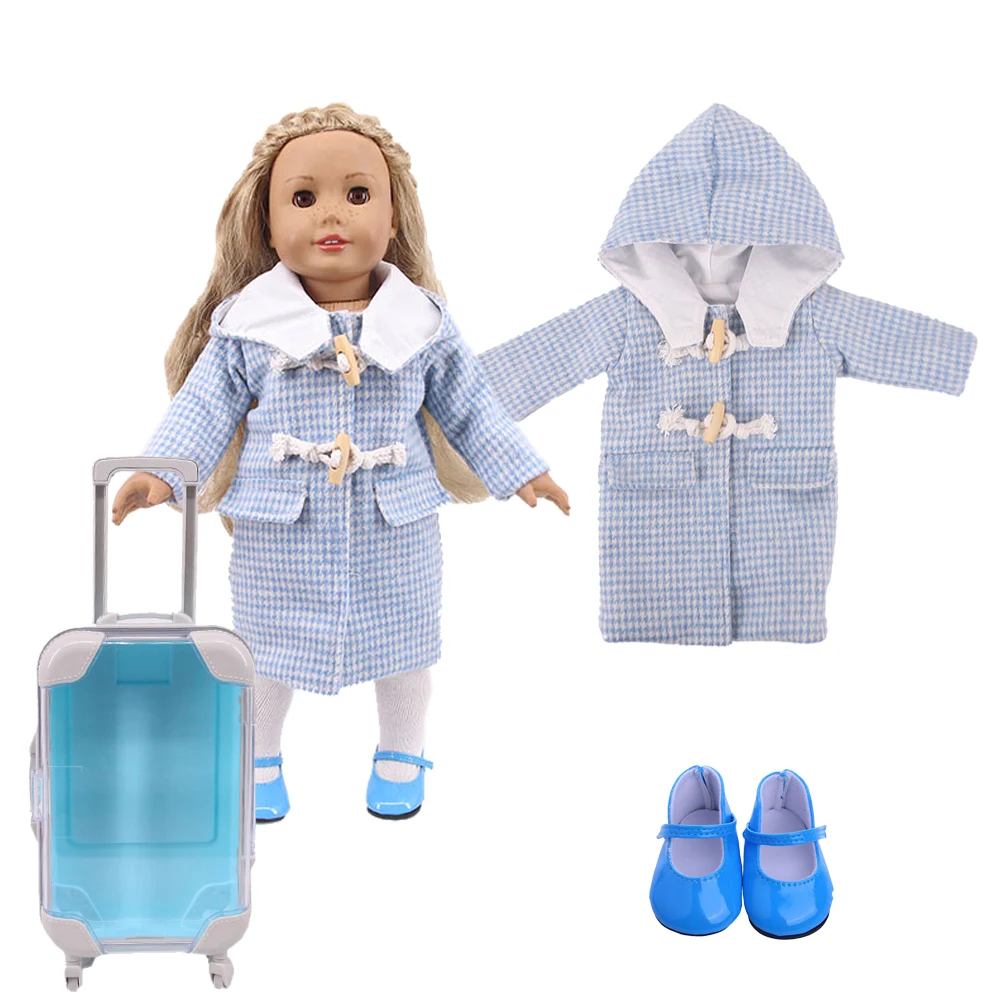 Кукольная одежда 3 шт./компл. = хлопчатобумажная стильное длинное пальто + сапоги