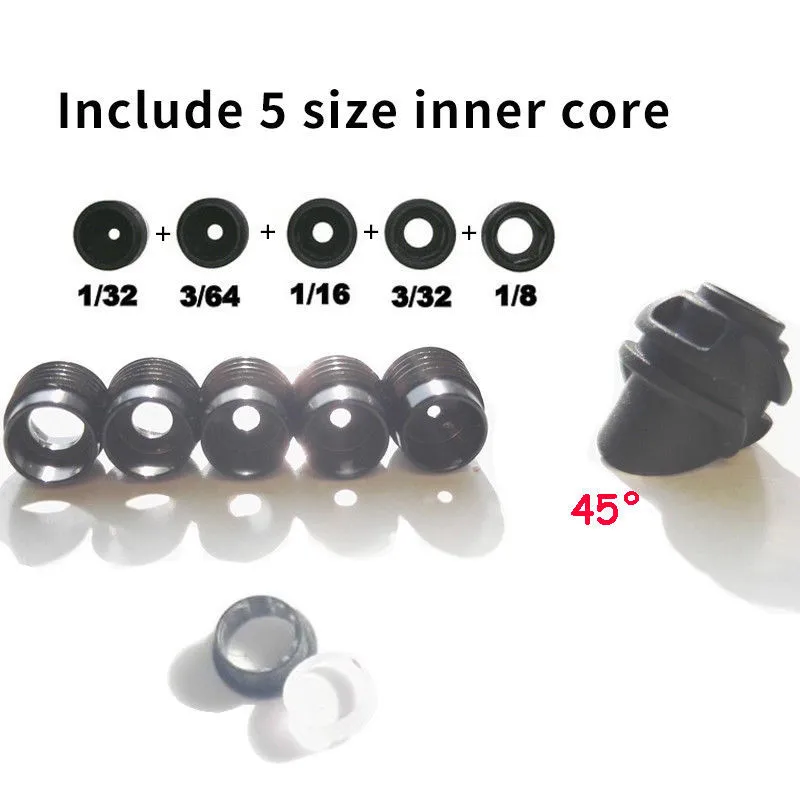 45 Degree Black Set 45/37 градусов Алюминиевый Открытый прицел корпус Внутренний сердечник осветлитель диафрагма объектив блочный лук открытый стрельба из лука аксессуары - Цвет: 45 Degree Black Set