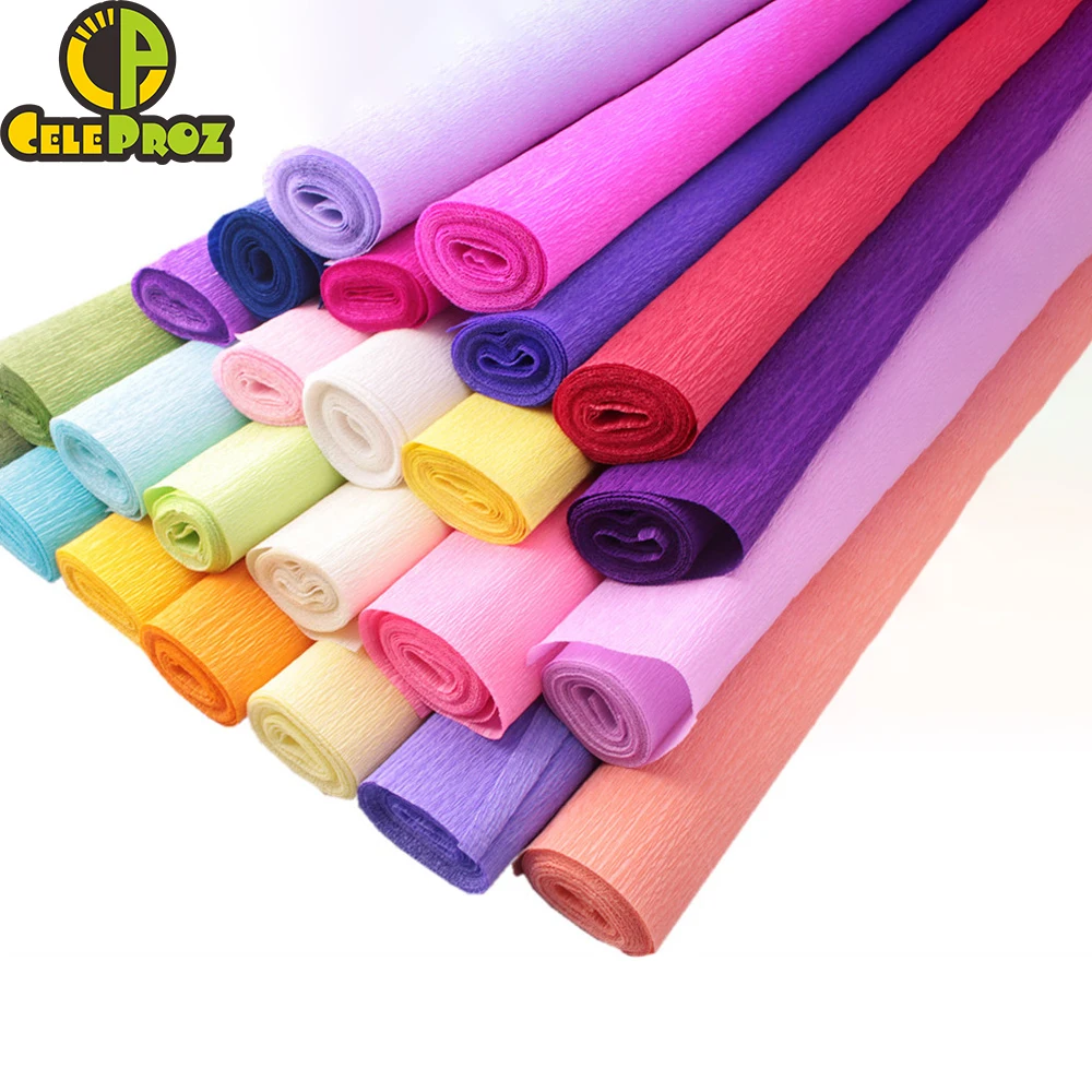 50*250 см Креп бумага Crinkled оригами флорист креп Роза Свадебная вечеринка фон