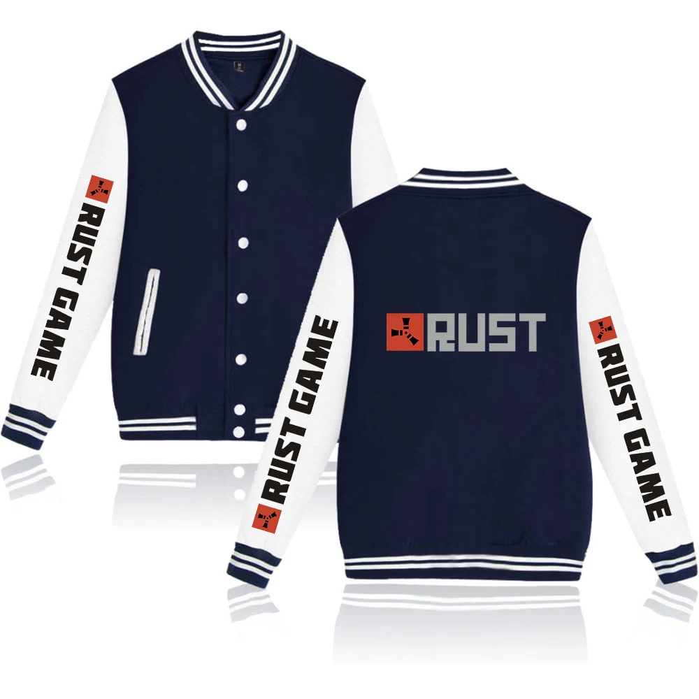 

2021 Rust Game Tracksuit Baseball Jackets Unisex Sweatshirt Women Men's Jackets Haraju Streetwear Video Game Clothes Plus Size