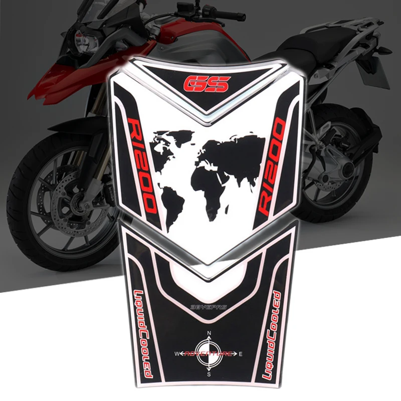 Мотоциклетные 3D накладки на топливный бак защитные наклейки для BMW R1200GS ADV R1200 GS R