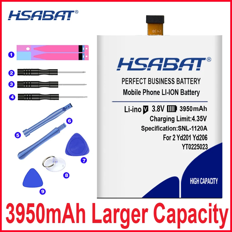 HSABAT 0 цикл 3950mAh YT0225023 Аккумулятор для Yotaphone 2 YD201 YD206 высокое качество Мобильный