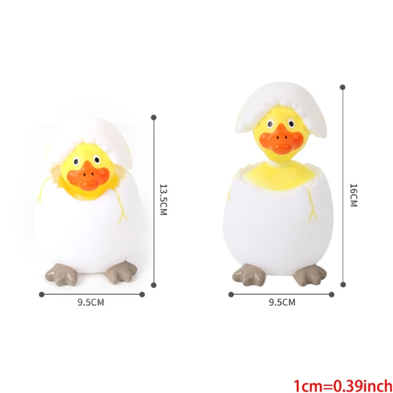 

P31C Cute Squeeze Vent Sound Toy Pressure Relief Stress Anxiety Pressure Squeeze Eggshell Duck Toys Gift for Boys and Girls