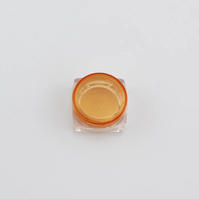 3g Square Orange 12 шт пустые для небольших банок многоразовые мини пластиковые бутылки Косметическая банка, контейнер маленькая круглая бутылка маленькая банка для крема твердые духи - Цвет: 3g Square Orange