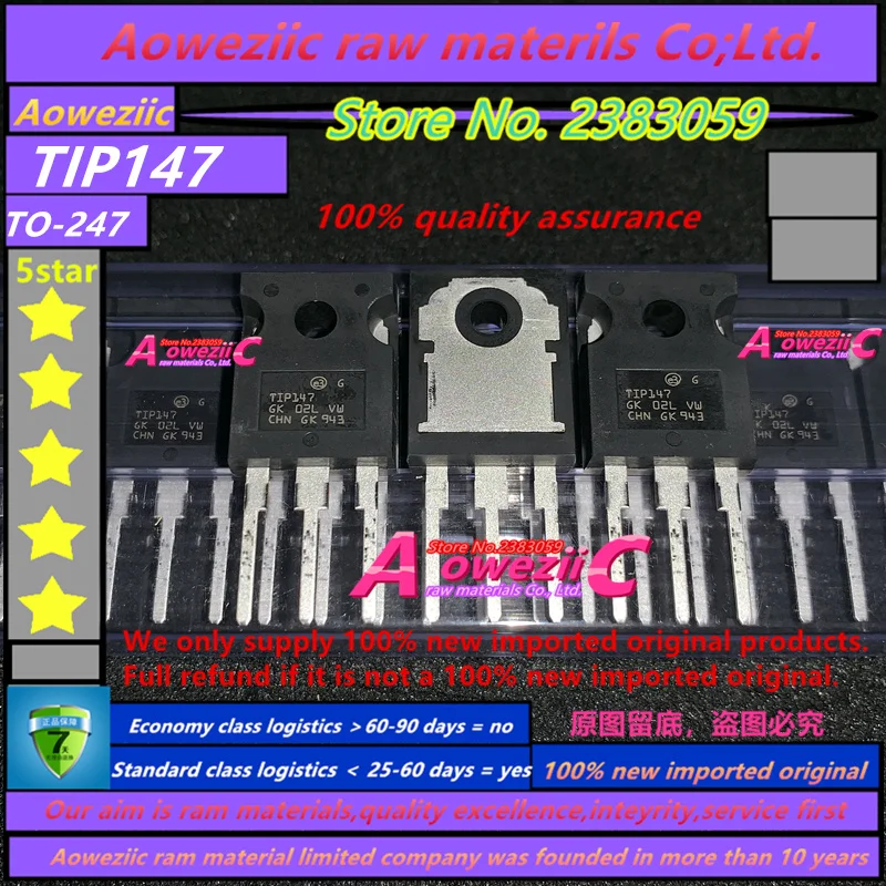 Aoweziic 2019 + 100% новый импортный оригинальный биполярный транзистор TIP142 TIP147 TO-247 NPN