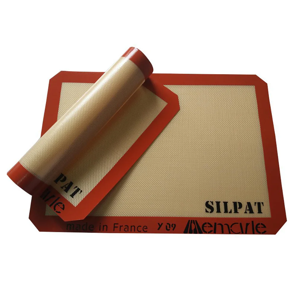 

Силиконовый антипригарный коврик Silpat из стекловолокна, для выпечки, подходит для печи, для раскатки теста, пицца выпечка, кухонный коврик дл...