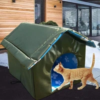 waterproof outdoor pet house dog cat kennel bed portable travel nest pet waterproof cozy foldable sleeping tent house