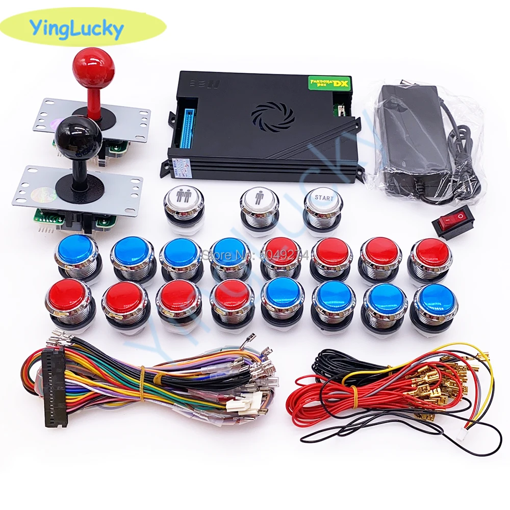 Бесплатная доставка 2 игрока оригинальный комплект Pandora Box DX 3000 джойстик Sanwa