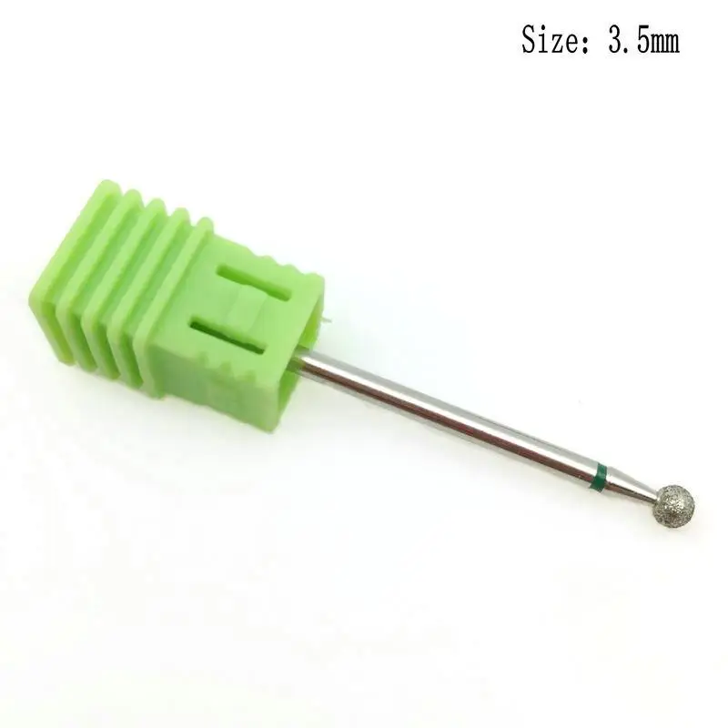 6 типов круглых алмазных сверл для ногтей вращающаяся дрель маникюра аксессуары