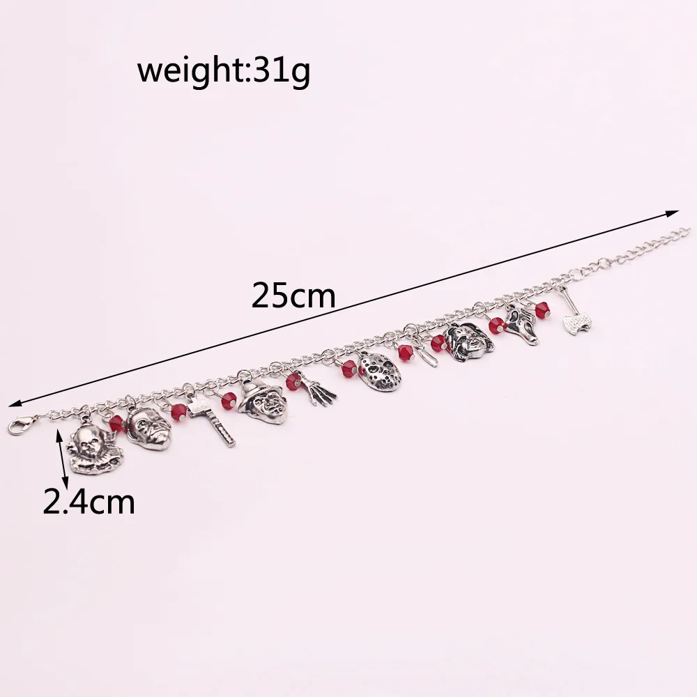 Винтажная Серебряная Красная резиновая голова черепа для женщин девушек