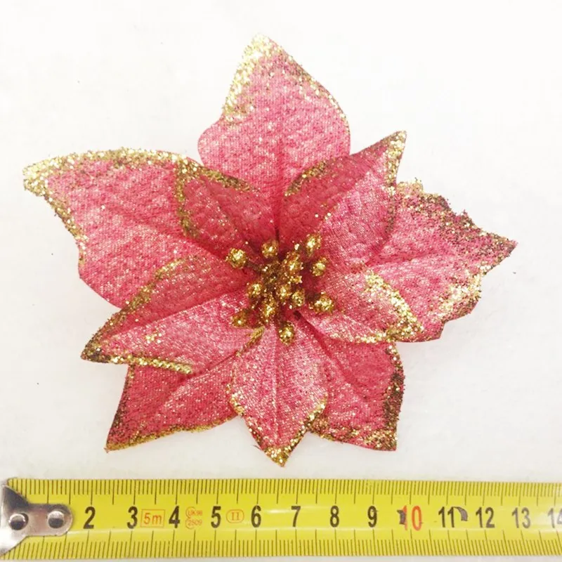 8 шт. декоративные украшения для ёлки 13 см|artificial flowers|artificial flowers goldflower gold |