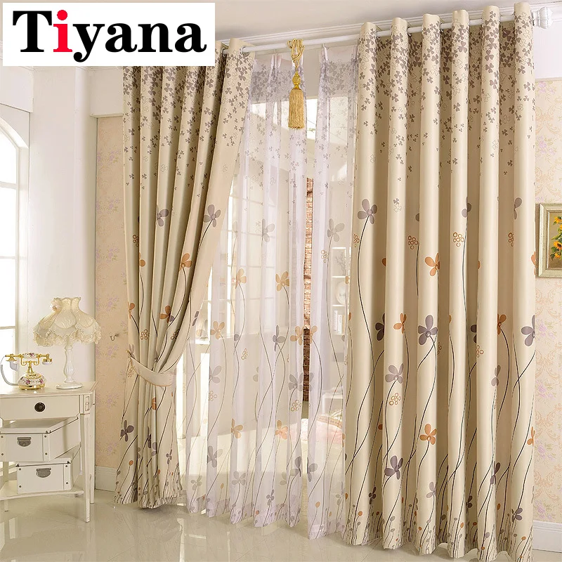 Деревенский клевера с изображением одуванчиков и шторы в простом стиле для