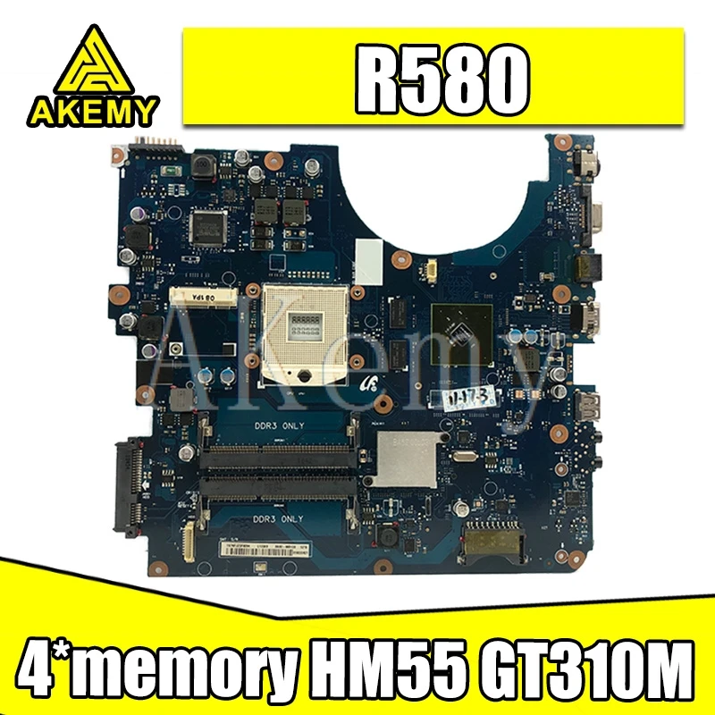 For Samsung NP-R580 R580 Laptop motherboard HM55 DDR3 GT310M graphic mainboard BREMEN-M BA92-06132A BA92-06132B | Компьютеры и офис